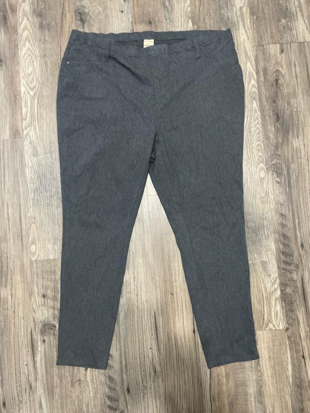 Faded Glory Dark Gray Slim Stretch Chinos 3x